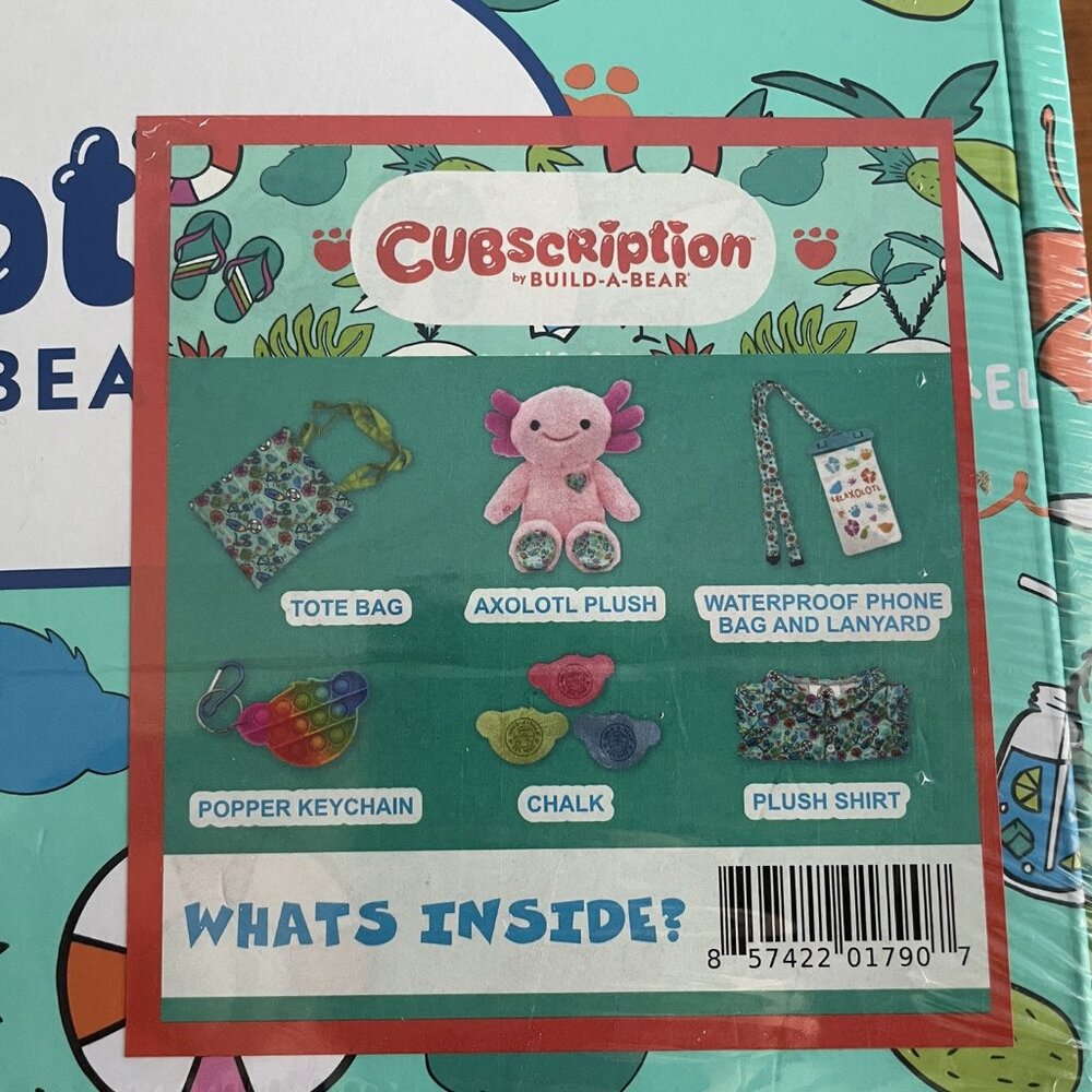 Build-A-Bear Cubscription Axolotl Plush Box